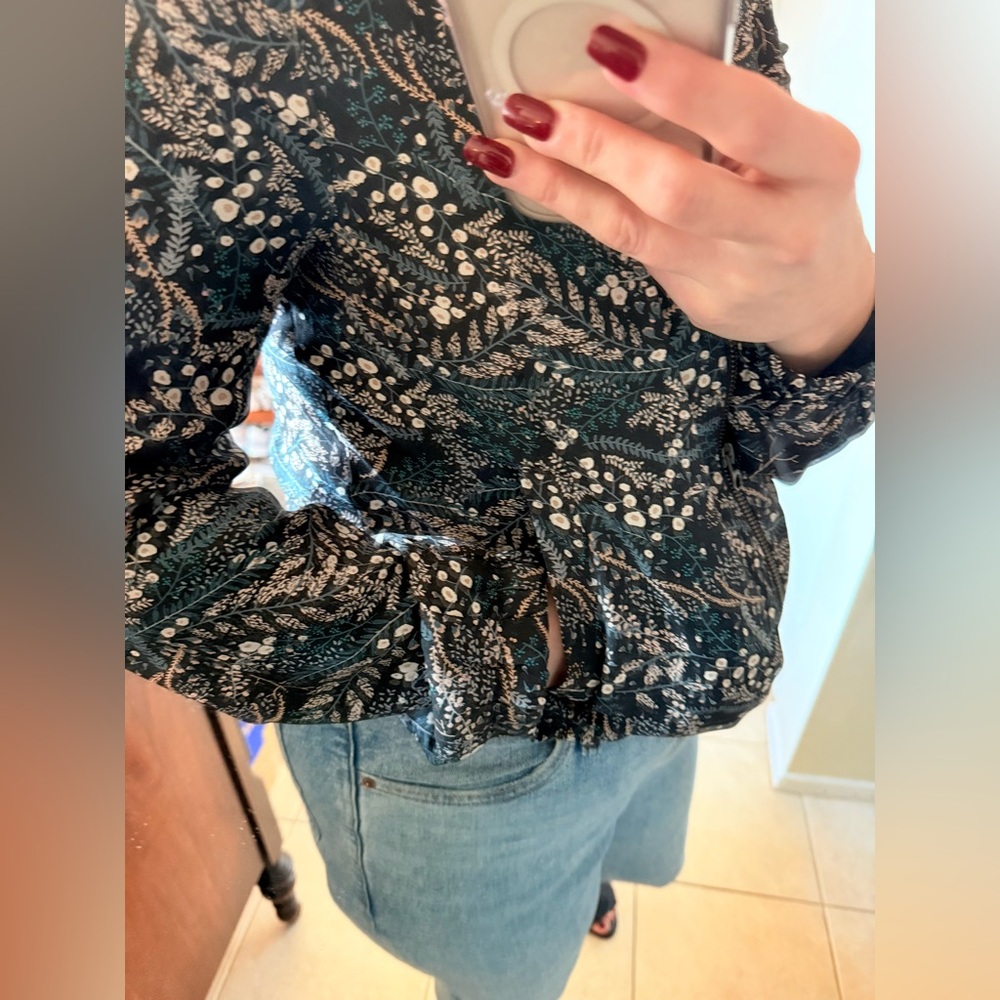 LOFT Lightweight Floral Bomber Jacket - Picture 8 of 13